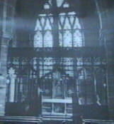 an old photograph of the sanctuary as it originally looked