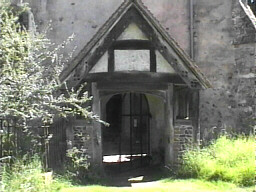 entrance to the church