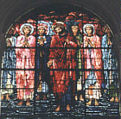 part of a window in St. Phillips Cathedral Birmingham