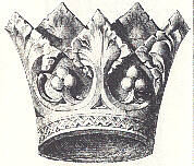 carved stone crown from St. Albans