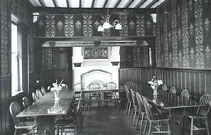 photograph of the dining room circa 1935