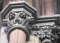 beautifully carved stone capitals