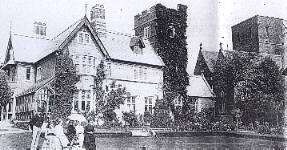 photograph of the garden side of the Grange 1870's