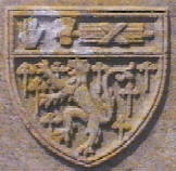 heraldic carving on Knill gravestone