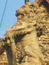 stone lion on the gateway