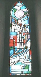 Modern memorial window to Pugin, Ireland