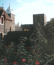 View from St. Augustines Monastery garden to St Augustines Church, Ramsgate