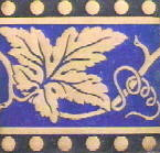 blue patterned tile