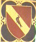 Tile depicting a martlett
